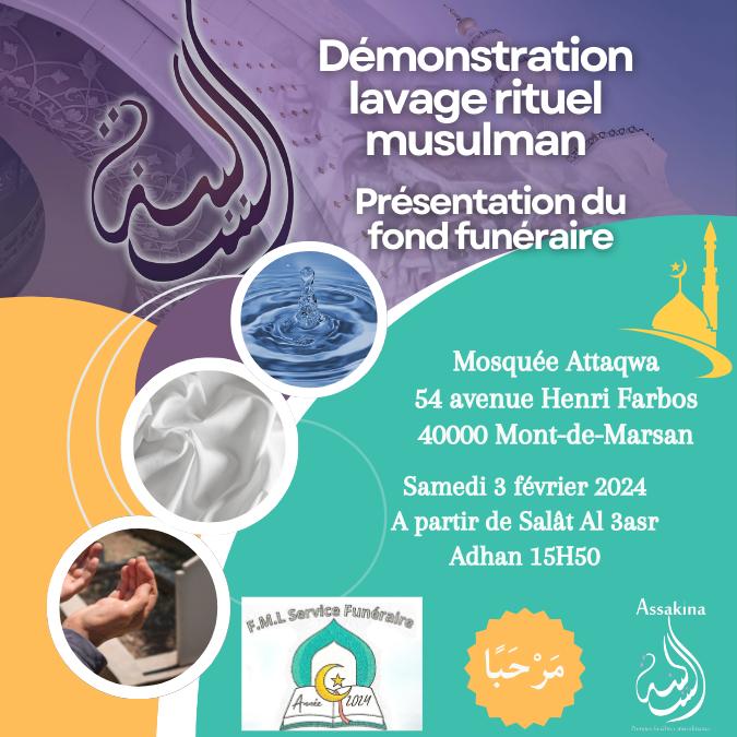 Demonstration de Toilette islamique rituelle – Q&R Funéraire musulman